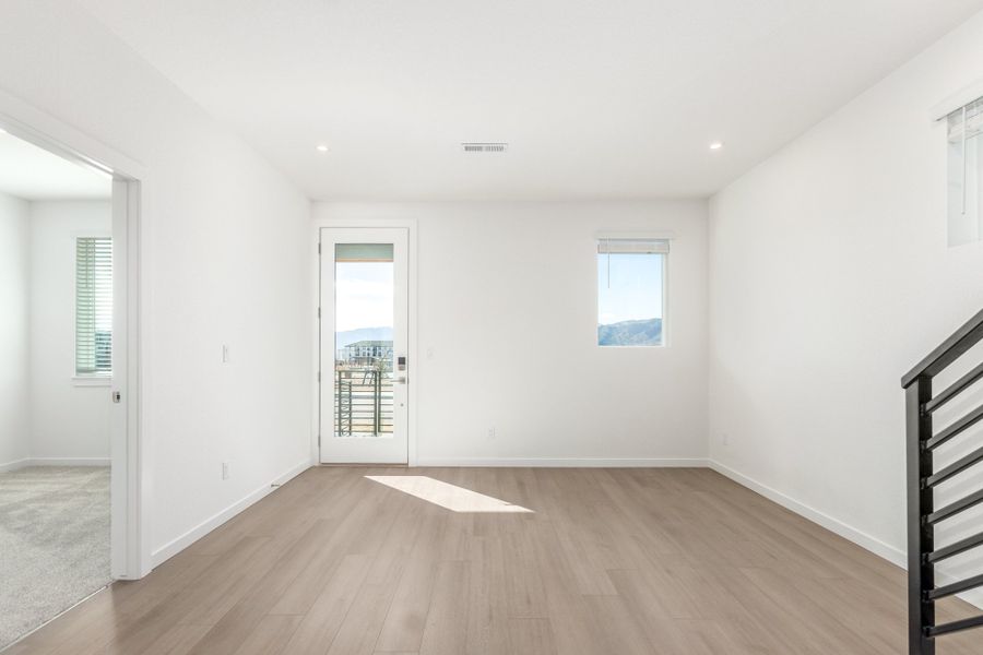 Spacious, unfurnished interior of a new home in Parkside at Victory Ridge, Colorado Springs (Image 30).