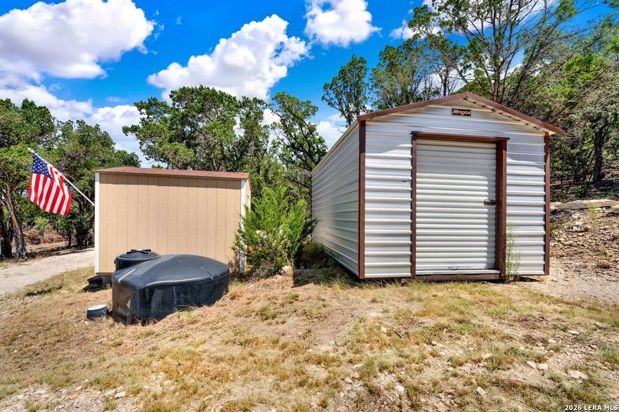 Exterior details and patio area of a home in , Bandera (Image 23).