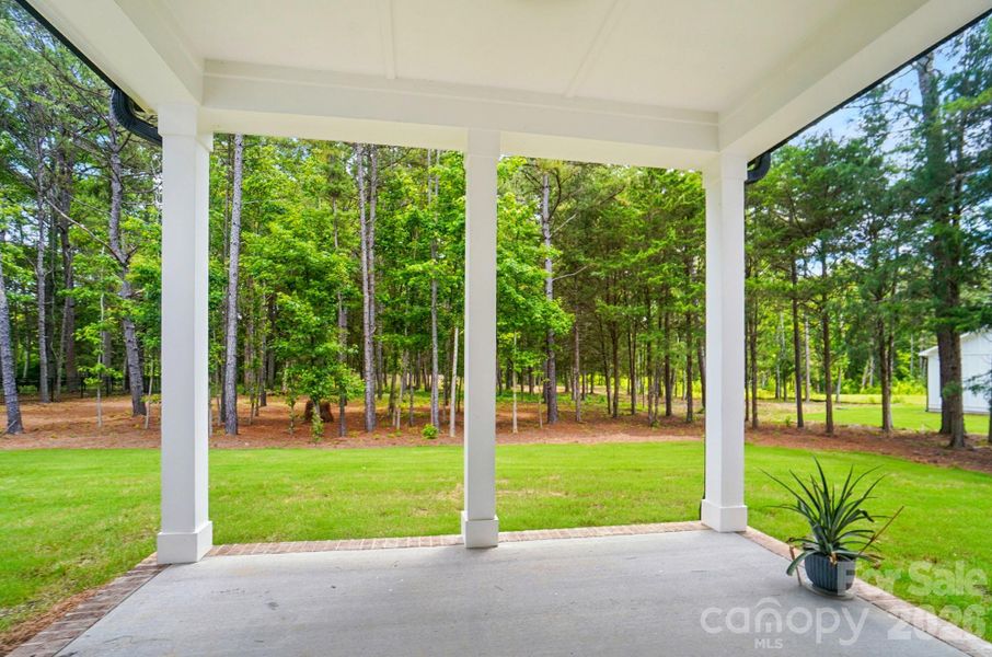 Exterior details and patio area of a home in Fairview Forest, Indian Trail (Image 4).