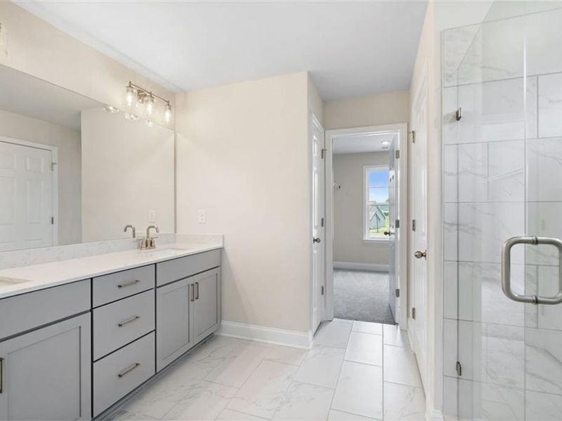 Furnished interior view inside a new home in Wehunt Meadows, Hoschton (Image 13).