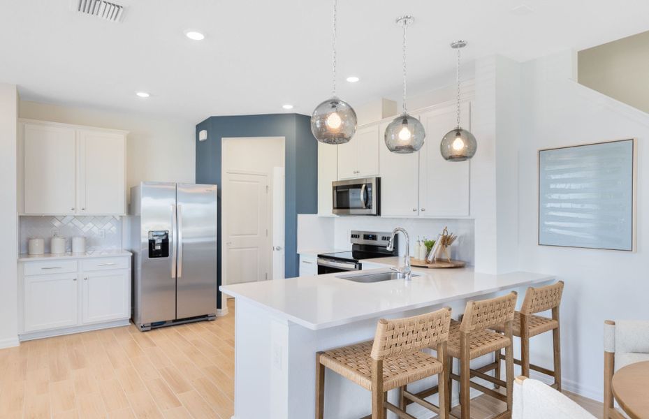 Representative furnished interior of a home built from the Marigold by Pulte Homes in Hartford Terrace, Davenport (Image 8). Representative furnished interior of a home built from the Marigold by Pulte Homes in Hartford Terrace, Davenport (Image 8).