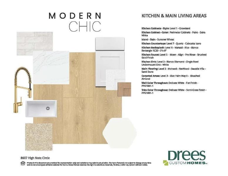 Granbury B selection sheet