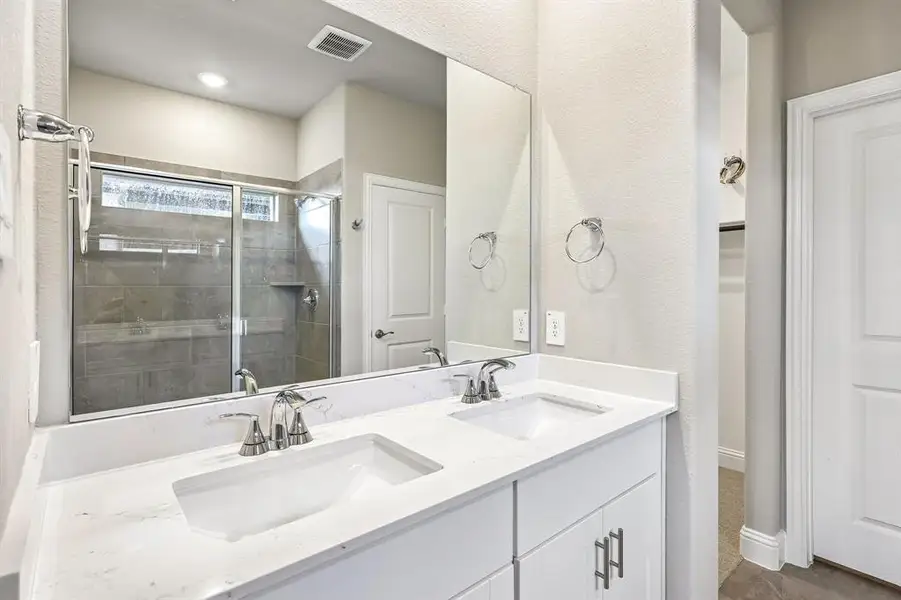 Furnished interior view inside a new home in Parks at Foster Crossing - Spring Series, Anna (Image 14).