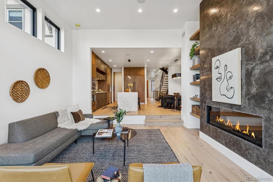 Furnished interior view inside a new home in , Denver (Image 17).