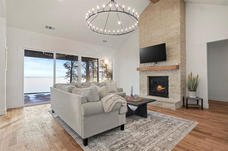 Furnished interior view inside a new home in , Leesburg (Image 14). Furnished interior view inside a new home in , Leesburg (Image 14).