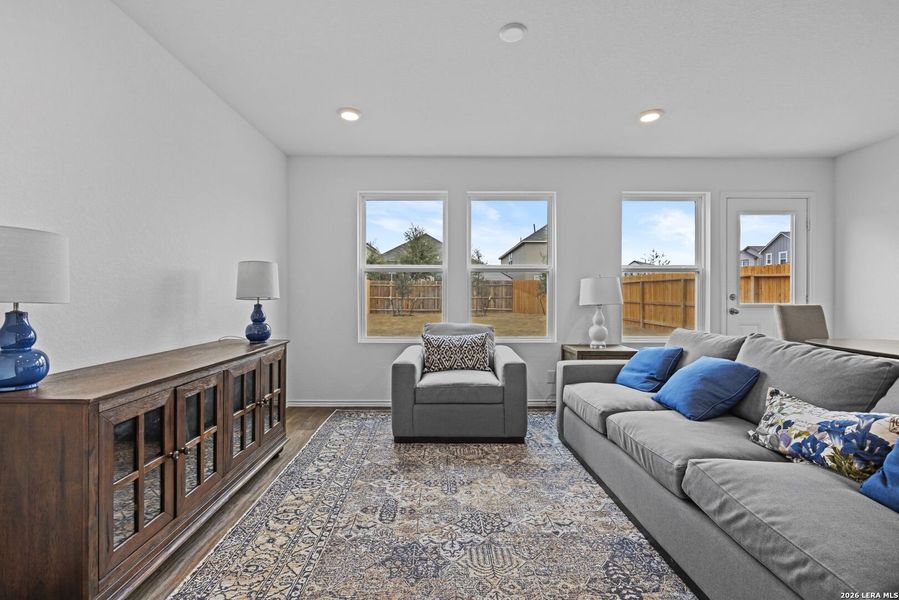 Furnished interior view inside a new home in Blue Ridge Ranch, San Antonio (Image 7).