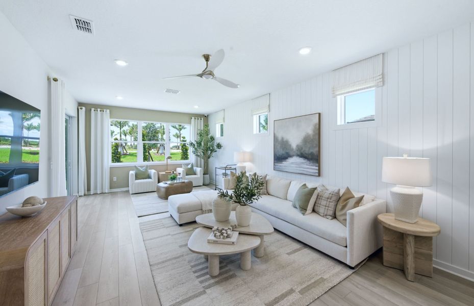 Representative furnished interior of a home built from the Contour by Del Webb in Del Webb Explore North River Ranch, Parrish (Image 14).