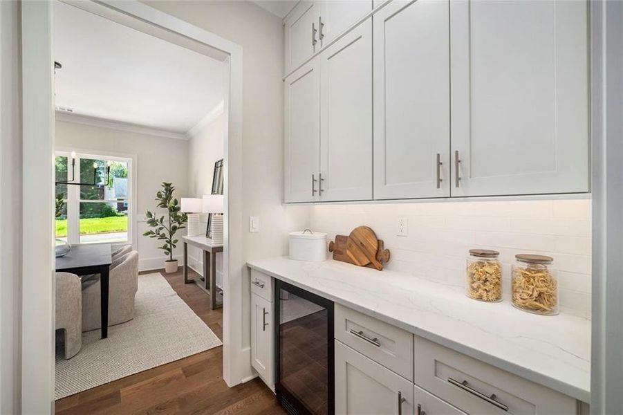 Furnished interior view inside a new home in , Atlanta (Image 53).