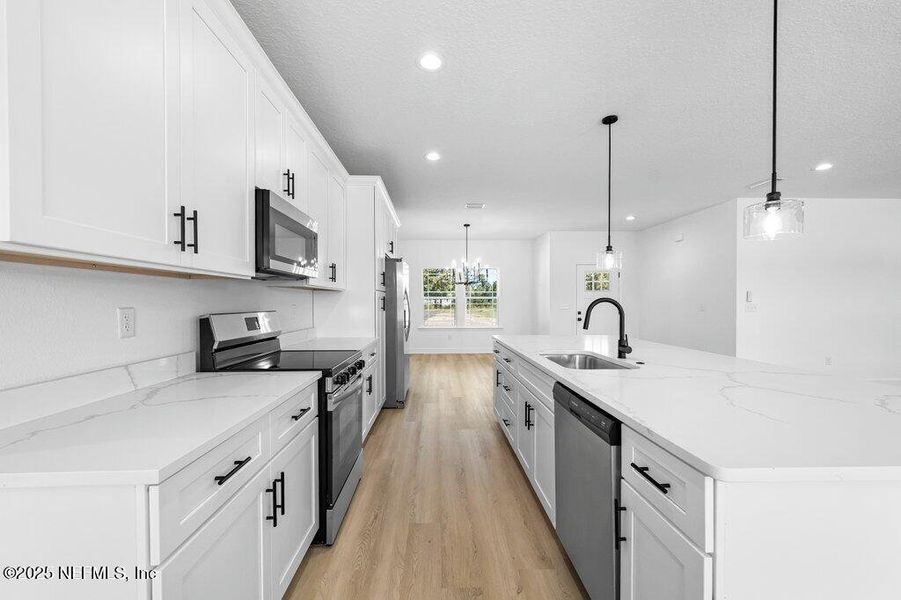 Furnished interior view inside a new home in , Glen St. Mary (Image 5).