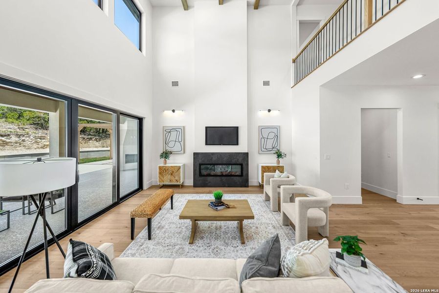 Furnished interior view inside a new home in , Boerne (Image 55).