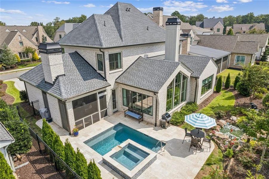 Exterior details and patio area of a home in , Alpharetta (Image 25).