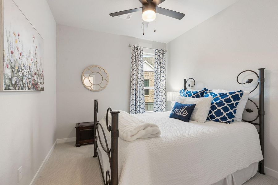 Secondary bedroom with a nice window for natural light