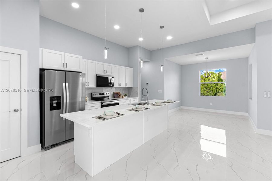 Furnished interior view inside a new home in , Lehigh Acres (Image 9).