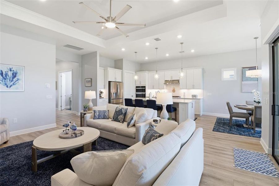 Furnished interior view inside a new home in , Lakewood Ranch (Image 5). Furnished interior view inside a new home in , Lakewood Ranch (Image 5).