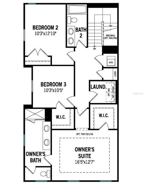 2D floor plan layout of this home in Celebration, Celebration, FL (Image 6).