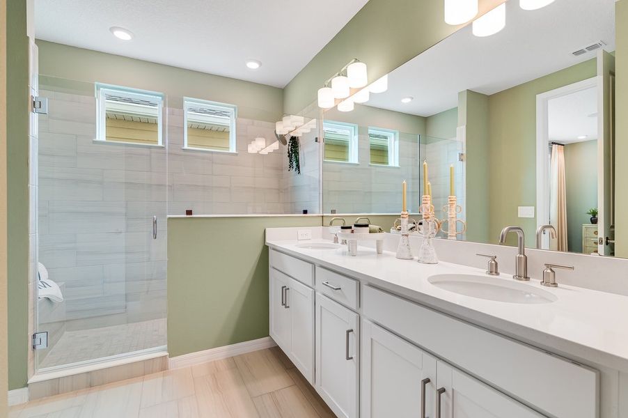 Furnished interior view inside a new home in The Waters at Center Lake Ranch, St. Cloud (Image 46).