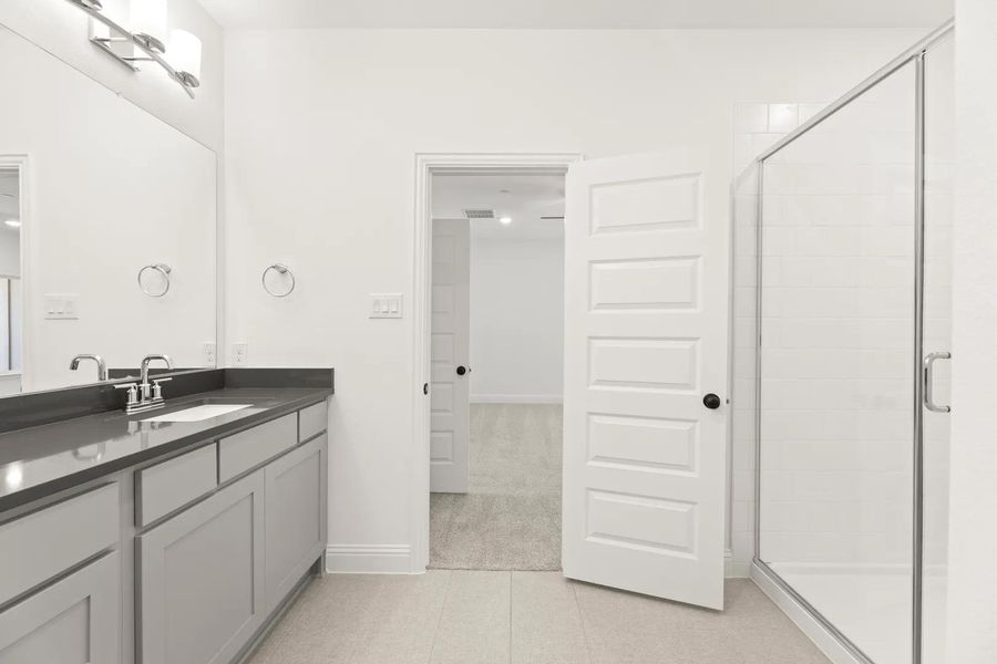 The Cyrus B Primary Suite Bathroom