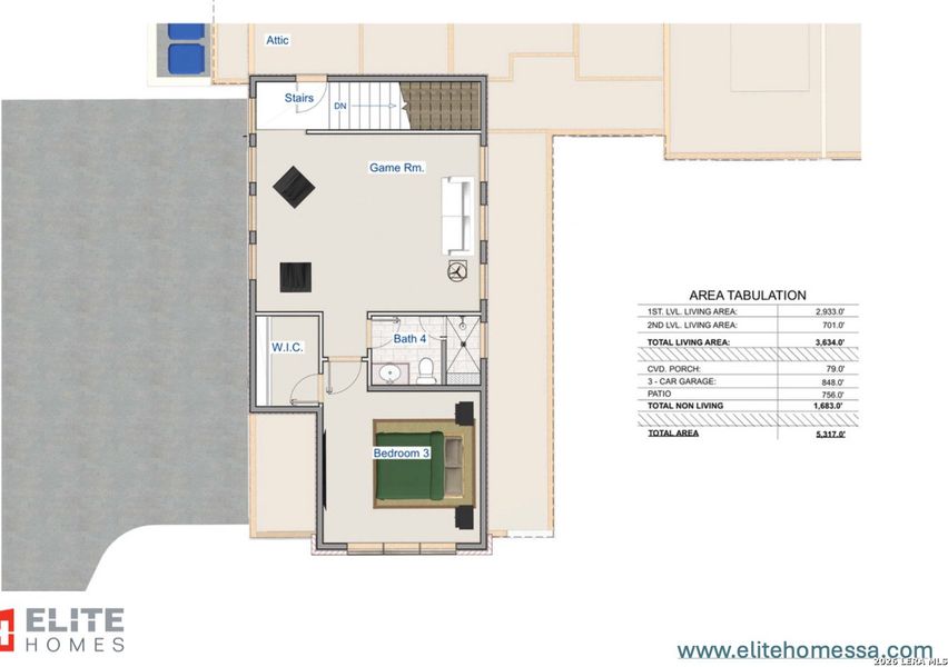 2D floor plan layout of this home in , Boerne, TX (Image 4).