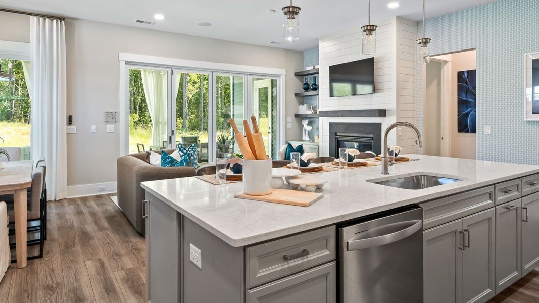 Representative furnished interior of a home built from the The Enthusiast by DRB Elevate. in Brook Run, Fort Mill (Image 5).