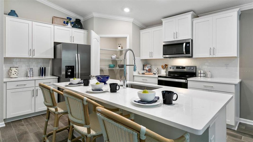 Furnished interior view inside a new home in American Village, Palm Coast (Image 12).