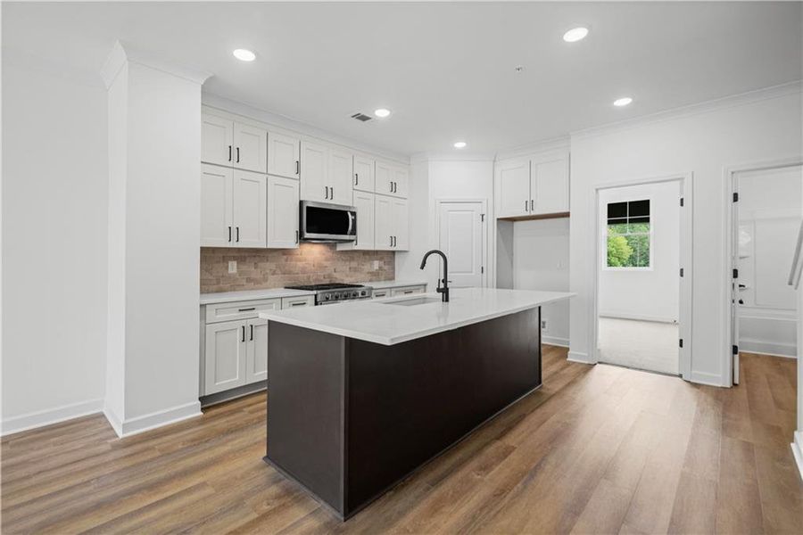 Furnished interior view inside a new home in , Canton (Image 7).
