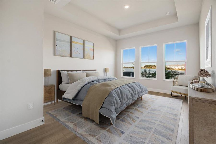 Furnished interior view inside a new home in Emerald Landing at Waterside at Lakewood Ranch – Lake Series, Sarasota (Image 14).