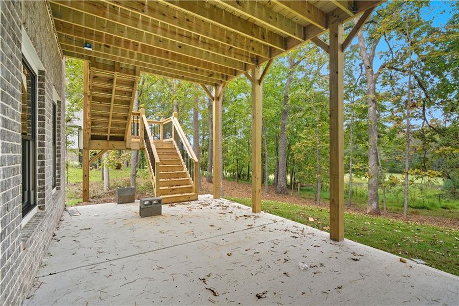 Exterior details and patio area of a home in , Canton (Image 23).