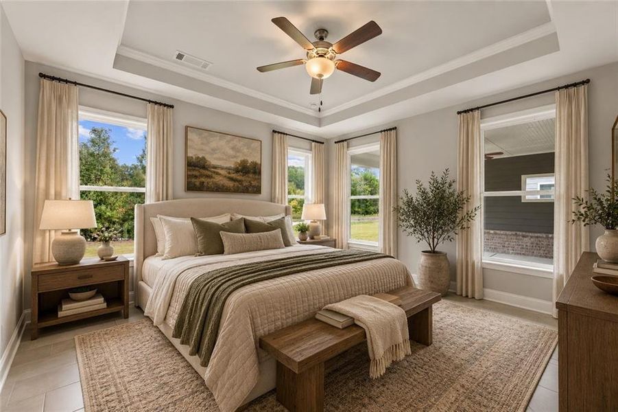 Furnished interior view inside a new home in Cooper's Walk, Loganville (Image 7).
