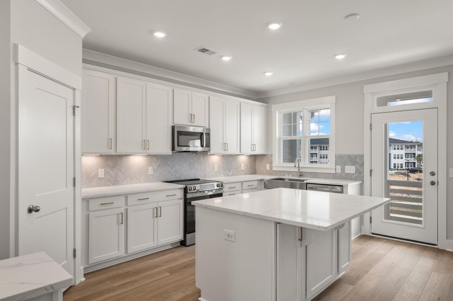 Furnished interior view inside a new home in New Riverside Village, Bluffton (Image 13). Furnished interior view inside a new home in New Riverside Village, Bluffton (Image 13).