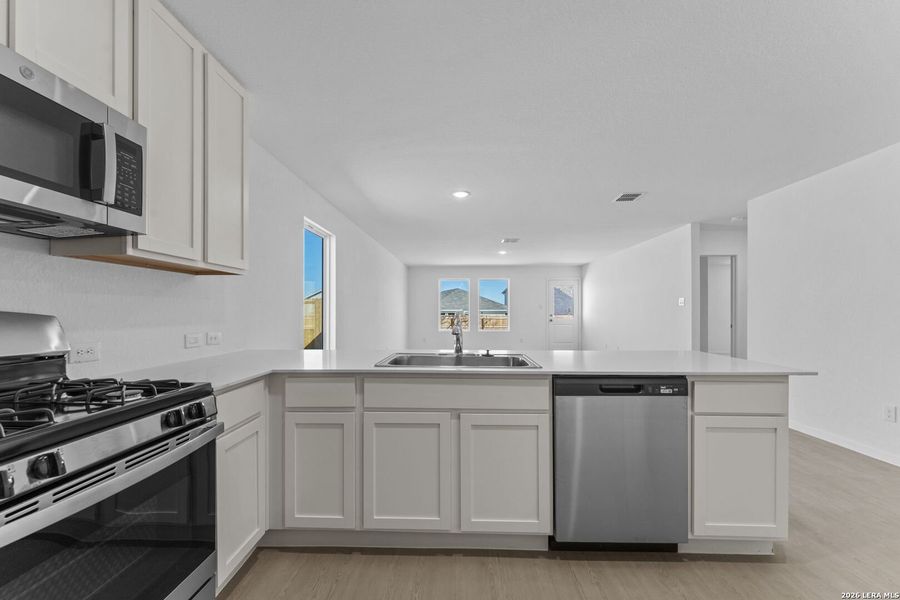 Furnished interior view inside a new home in Friendship Oaks, Fredericksburg (Image 4). Furnished interior view inside a new home in Friendship Oaks, Fredericksburg (Image 4).