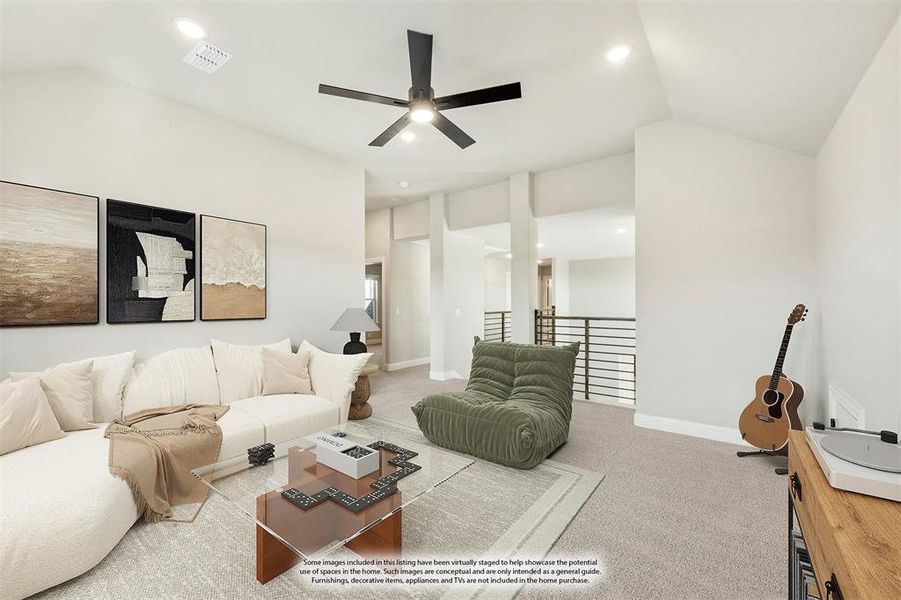Furnished interior view inside a new home in Ridgepoint, Midlothian (Image 30).