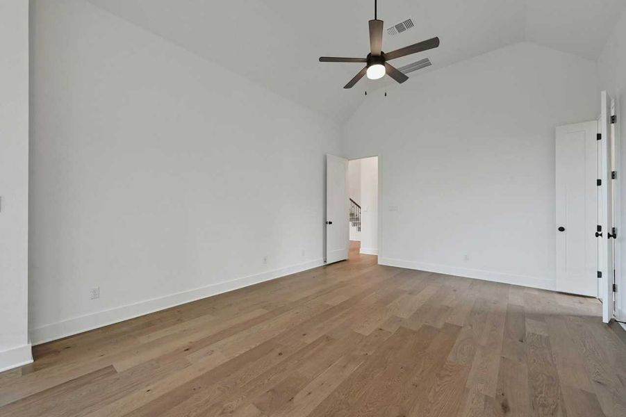 Representative Primary Bedroom - some options shown Representative Primary Bedroom - some options shown