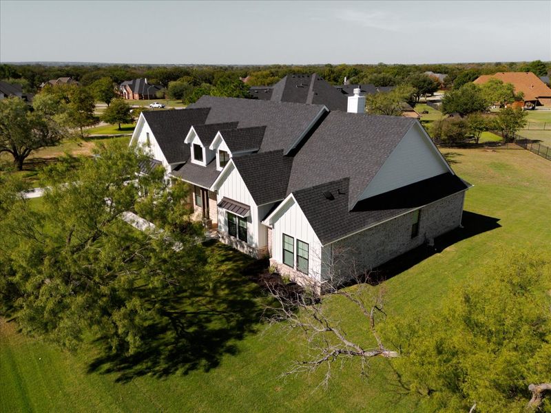 Representative exterior photo of a completed home built from the The Braden II by Doug Parr Custom Homes in Kessler Farms, Brock, TX (Image 36).