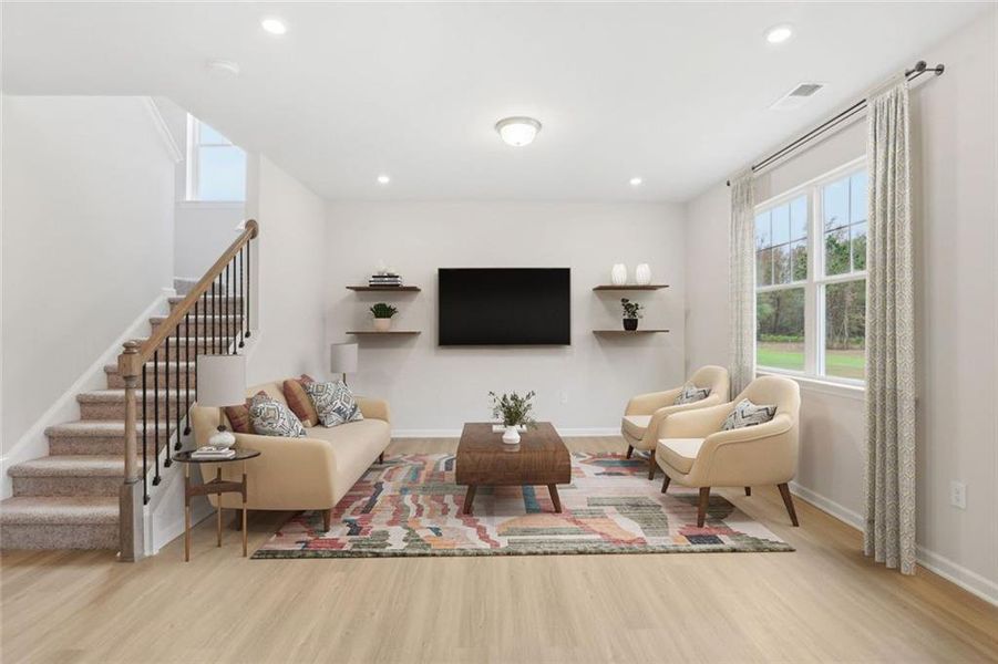 Furnished interior view inside a new home in Varnell Preserve, Dalton (Image 14).