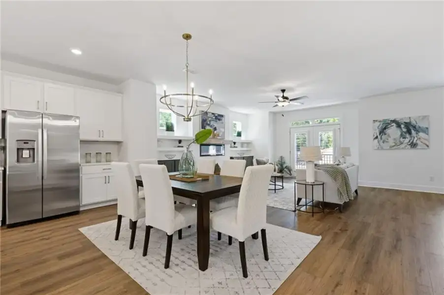 Furnished interior view inside a new home in , Suwanee (Image 11).