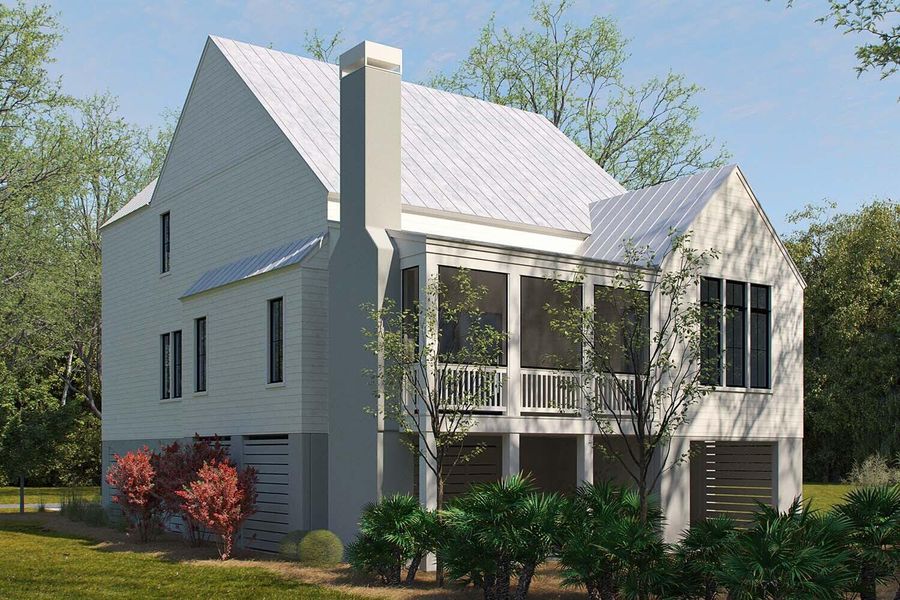 Exterior details and patio area of a home in , Johns Island (Image 2).