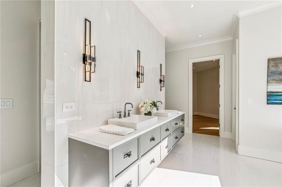 Furnished interior view inside a new home in , Atlanta (Image 18).