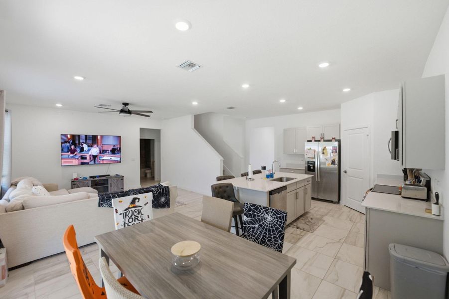 Furnished interior view inside a new home in Willow Pointe, Stuart (Image 6). Furnished interior view inside a new home in Willow Pointe, Stuart (Image 6).