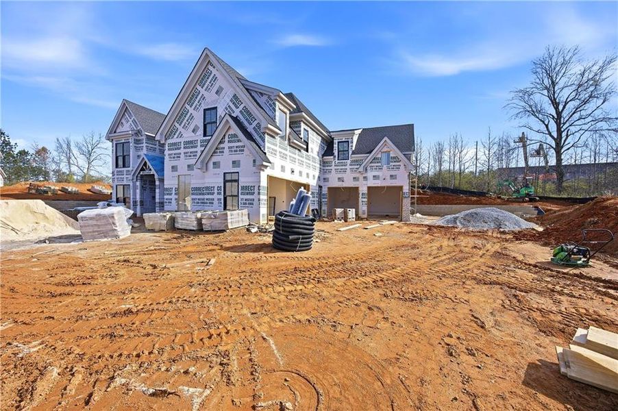 In-progress construction of a new home in , Buford, GA (Image 17).