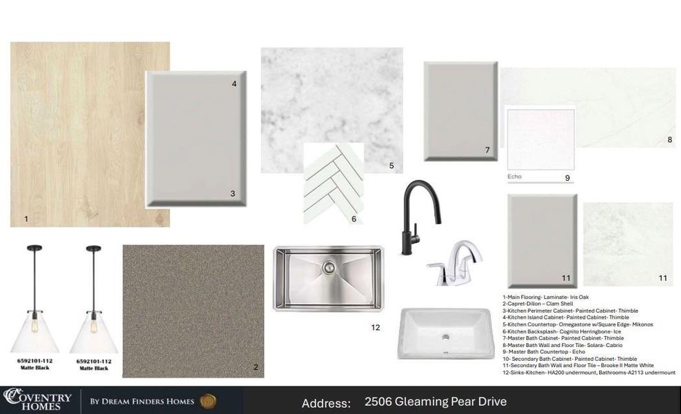 Sample of building materials used in homes in Pomona, Manvel (Image 4).