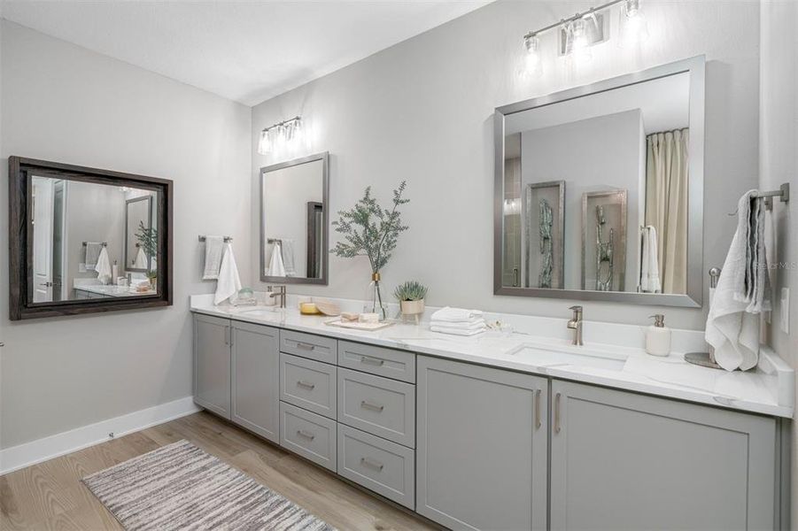 Furnished interior view inside a new home in Bella Terra, Hudson (Image 11).
