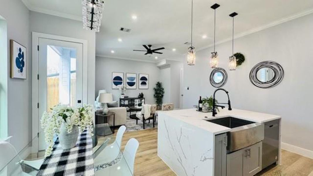 Furnished interior view inside a new home in , Houston (Image 15). Furnished interior view inside a new home in , Houston (Image 15).