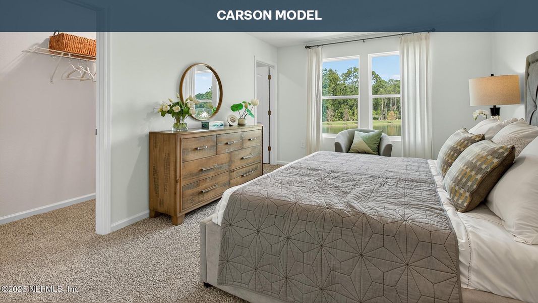 Furnished interior view inside a new home in Trout River, Jacksonville (Image 13).