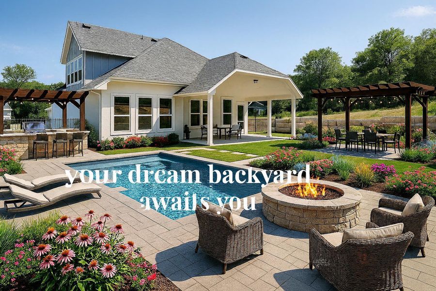 AI generated photo of your potential dream backyard-HOA approval is required