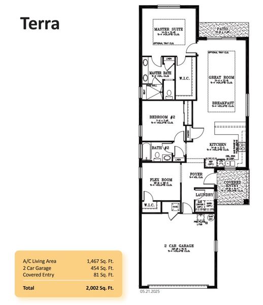 2D floor plan layout of this home in On Top of the World Communities, Ocala, FL (Image 1).
