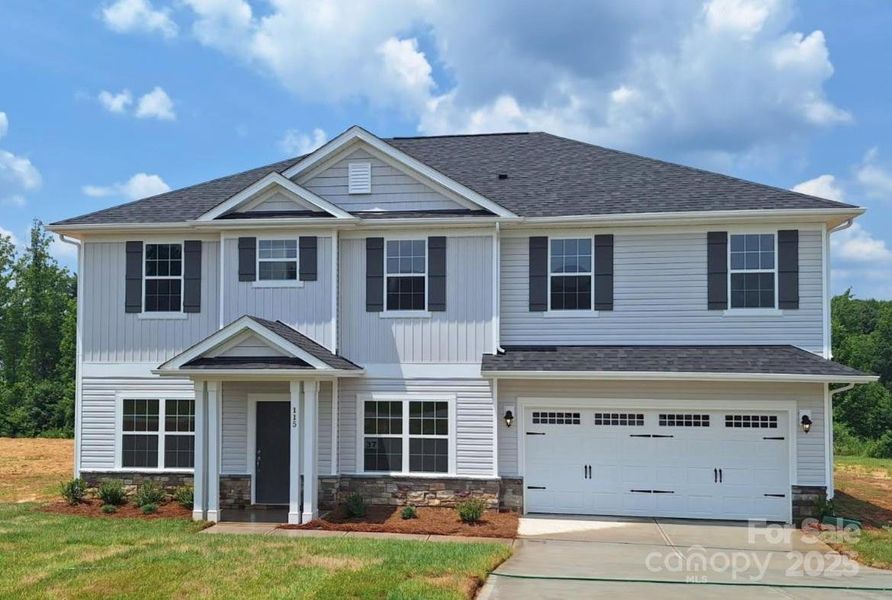 Front exterior of a new home in Northlake, Statesville, NC, highlighting curb appeal (Image 1).