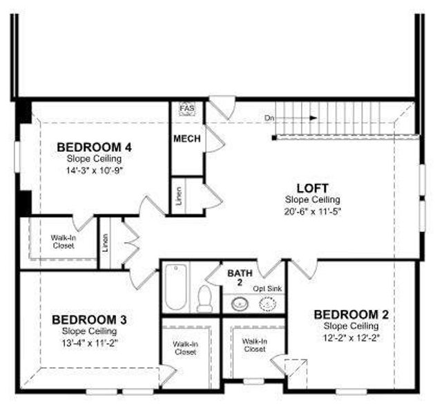 Beazer Homes Stark Farms Rainier Floorplan.