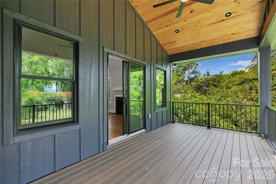 Exterior details and patio area of a home in , Brevard (Image 28).