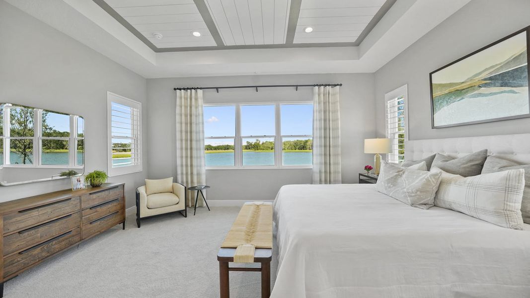 Furnished interior view inside a new home in Palm Grove, Lakewood Ranch (Image 22). Furnished interior view inside a new home in Palm Grove, Lakewood Ranch (Image 22).