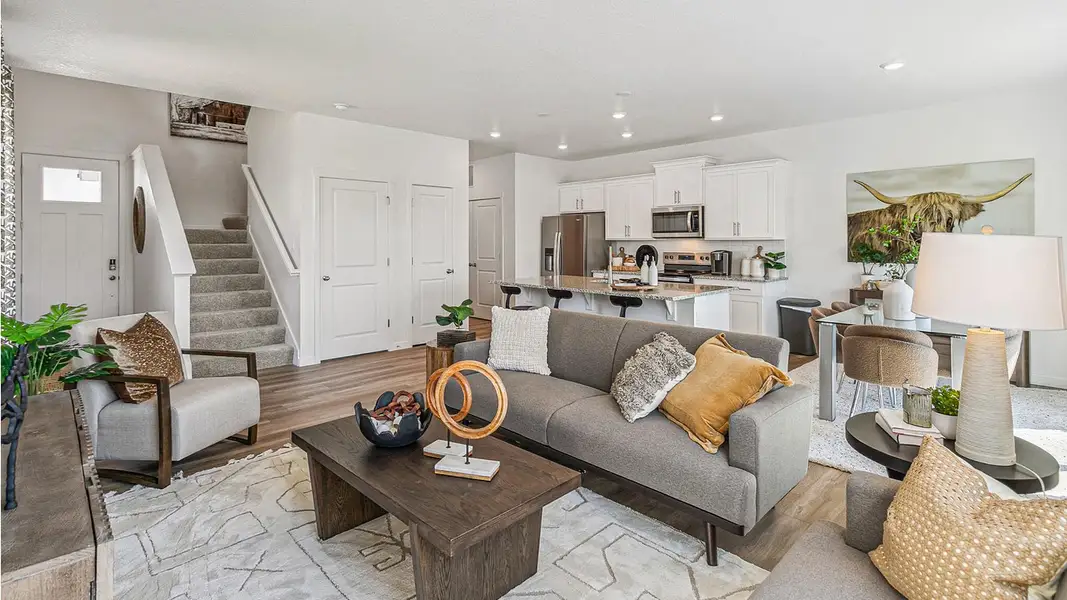 Furnished interior view inside a new home in The Ridge at Lorson Ranch, Colorado Springs (Image 5).